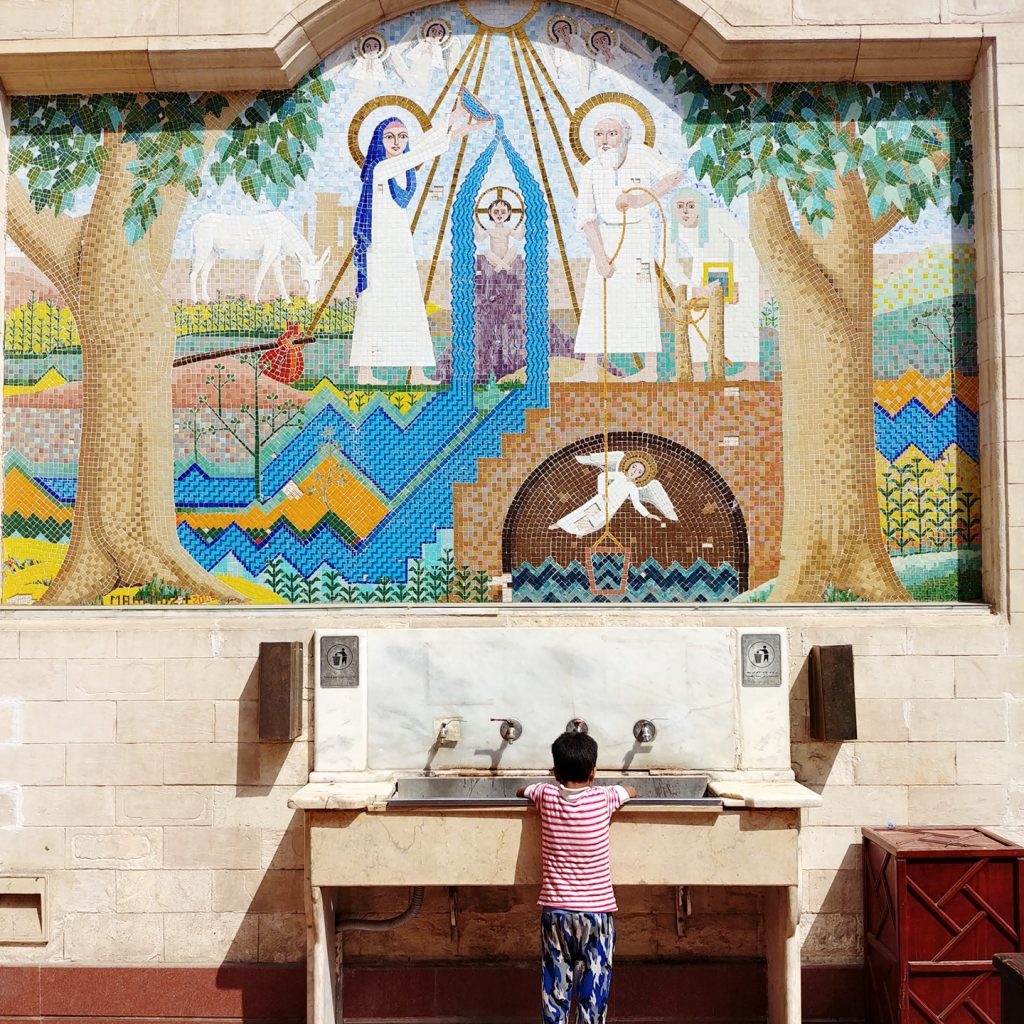 religious mosaic hanging church Cairo