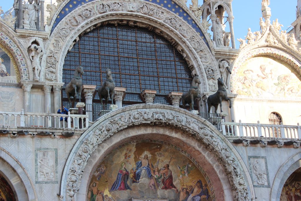 Facade details of St. Mark's Basilica - Venice