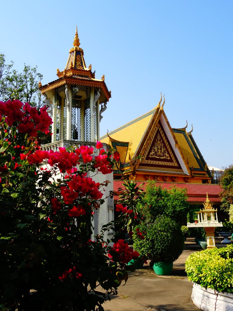 garden and pagoda in the royal palace courtyard