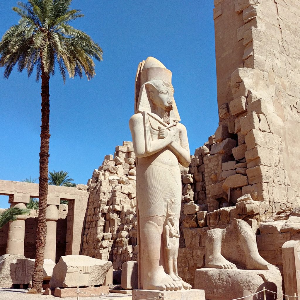 statue of ramses at Karnak Temple in Luxor