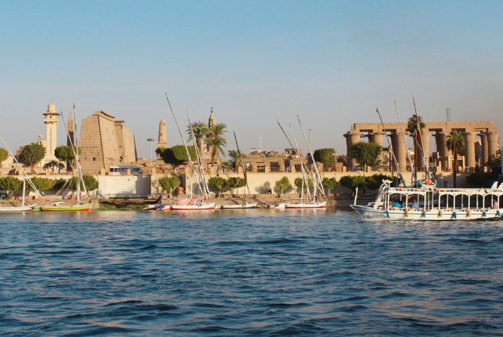 Luxor Temple view from the Nile - Upper Egypt