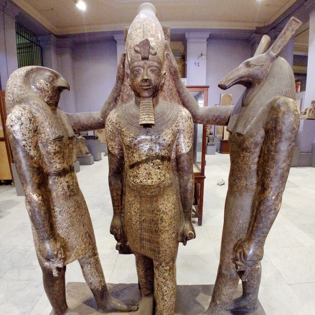 god statues in the egyptian museum of Cairo