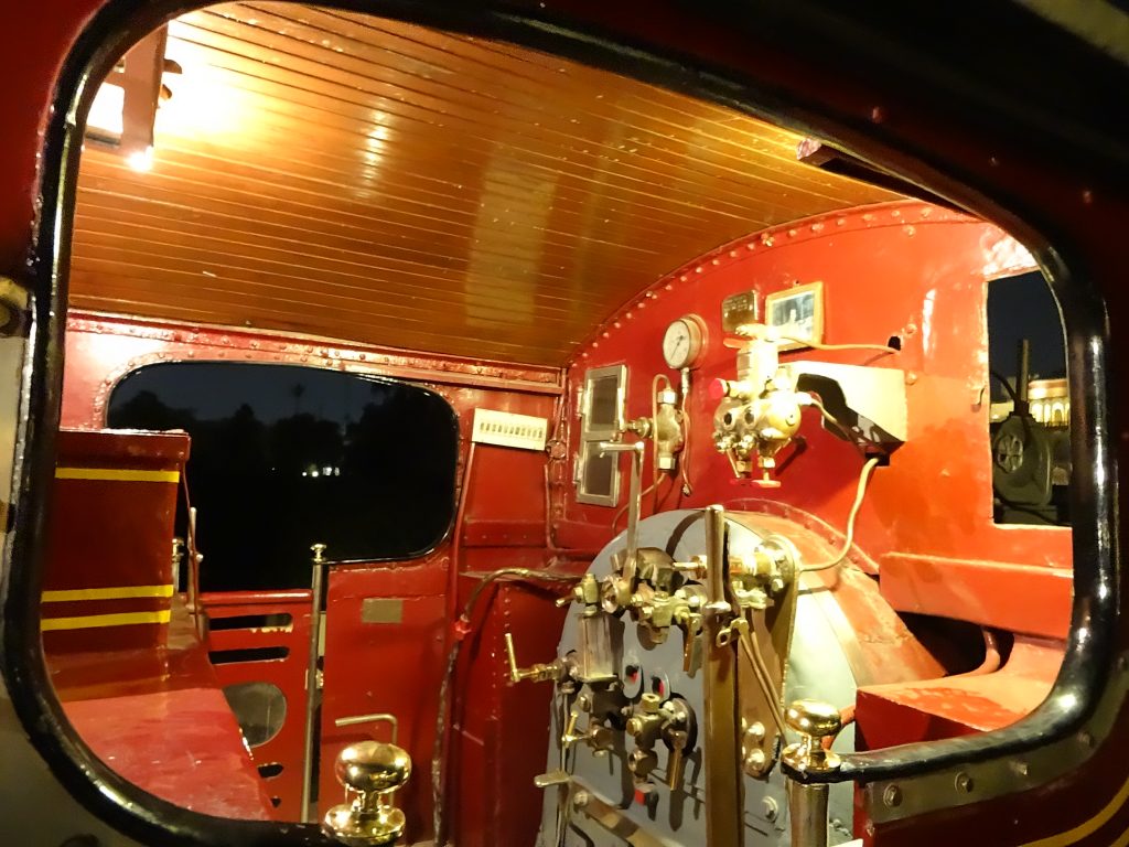 driver cabin inside the steam machine